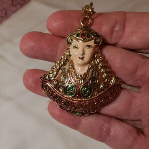 Goldtone Metal KREWE OF ST. BRIGIT Gasparilla Mardi Gras Party Beads Necklace